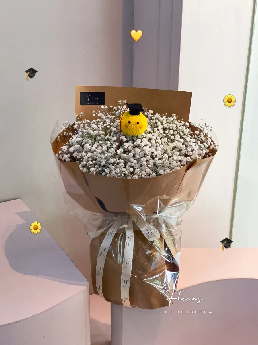 Diploma Babybreath Bouquet | Fresh Flower