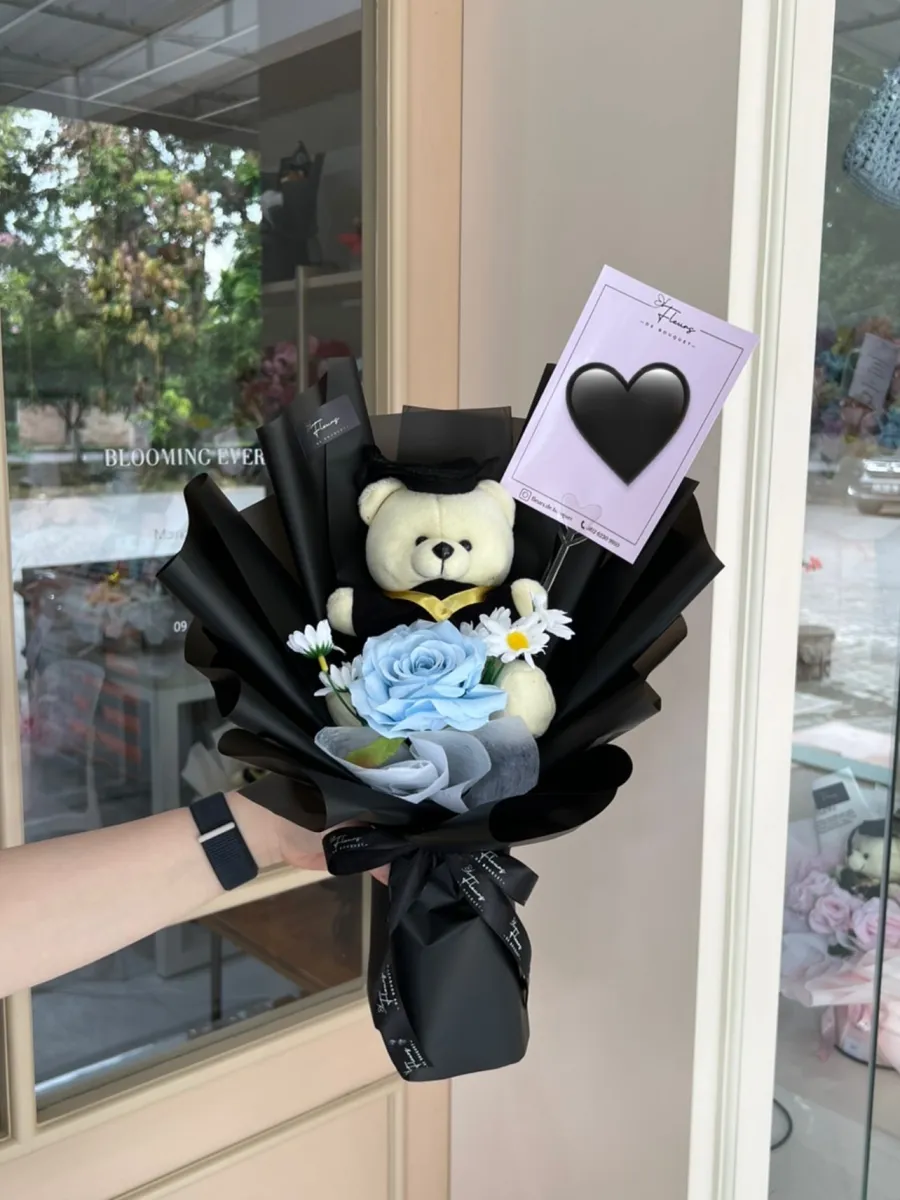 Teddy Single Rose Bouquet (S) | ARTIFICIAL FLOWER
