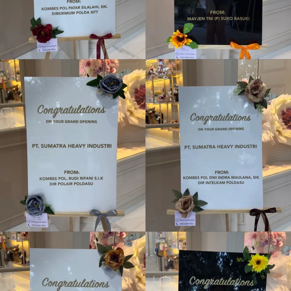 Basic Standing Acrylic | ARTIFICIAL FLOWER