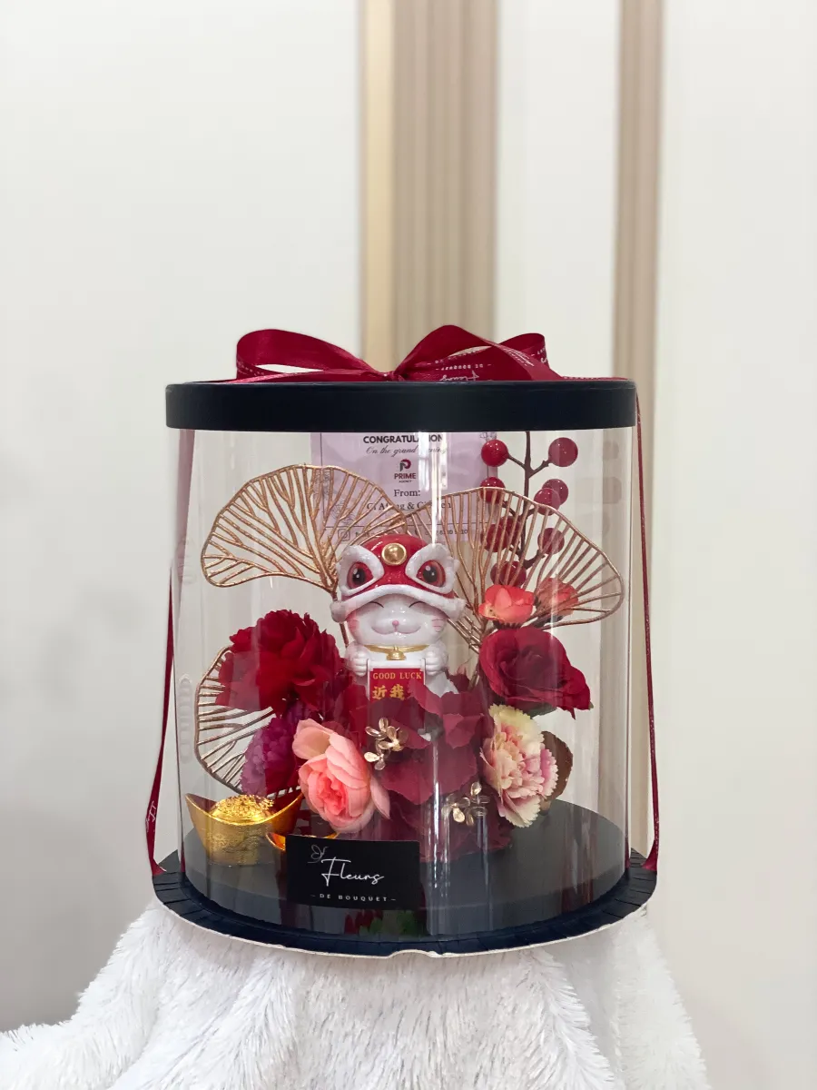 CNY V12 | Lucky Cat Mika Box 22x25